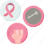 pin, breast, cancer, fighting, survivor 