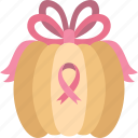 pumpkin, decorated, breast, cancer, awareness