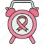 clock, ribbon, awareness, breast, cancer 
