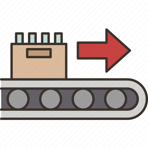 Conveyor, beer, package, manufacturing, process icon - Download on Iconfinder