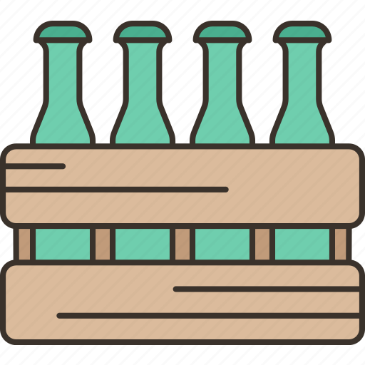 Crate, box, beer, bottle, container icon - Download on Iconfinder