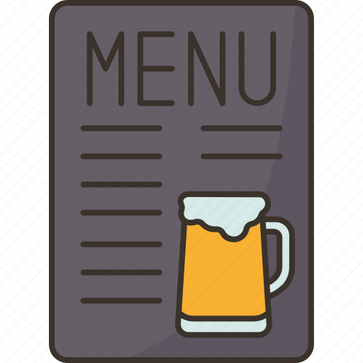 Menu, beer, alcohol, drink, bar icon - Download on Iconfinder