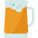beer, mug, glass, pub, refreshment
