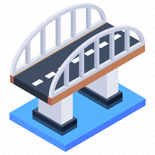Overpass, arch viaduct, flyover, viaduct, bridge icon - Download on Iconfinder