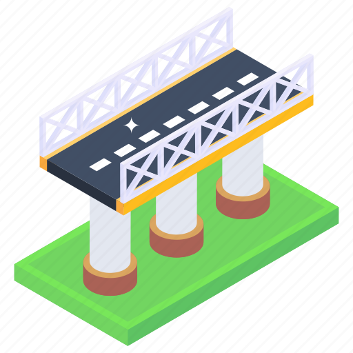 Overpass, flyover, bridge, skyline bridge, viaduct icon - Download on Iconfinder