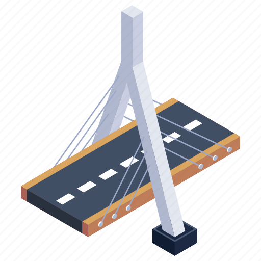 Bridge, overpass, cable stayed bridge, erasmusbrug bridge, netherlands bridge icon - Download on Iconfinder