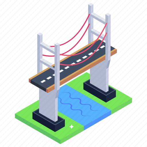 Overpass, bridge, viaduct, cable stayed bridge, mezcala bridge icon - Download on Iconfinder