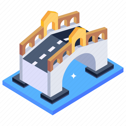 Bridge, overpass, bridge architecture, rialto bridge, venice bridge icon - Download on Iconfinder