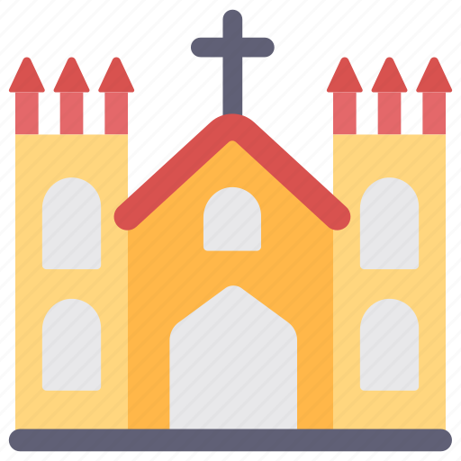 Church, cathedral building, religious building, cross building, worship place icon - Download on Iconfinder