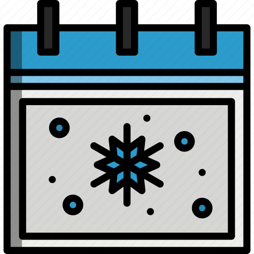 Calendar, time and date, annual, event, season, month, winter icon - Download on Iconfinder