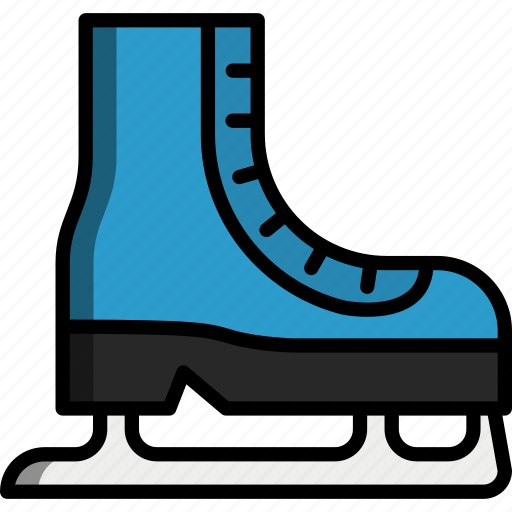 Ice, skating, shoes, boots, footwear, winter, fashion icon - Download on Iconfinder