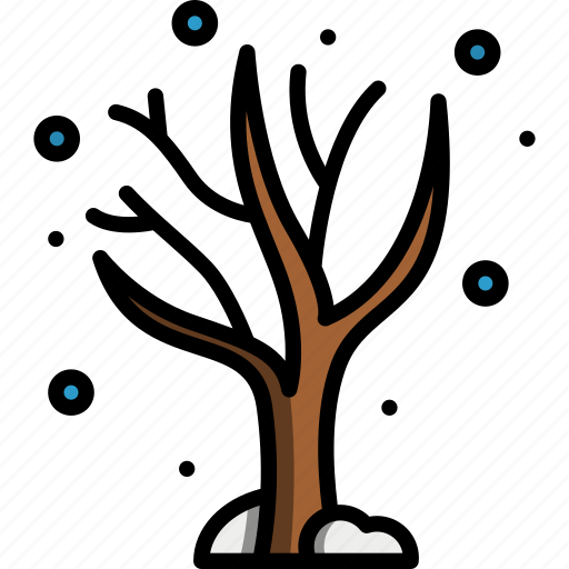 Tree, snowfall, snowy, season, winter, snow, plant icon - Download on Iconfinder