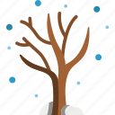 tree, snowfall, snowy, season, winter, snow, plant