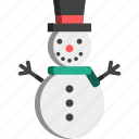snowman, snowball, frozen, winter, snow, christmas, happy