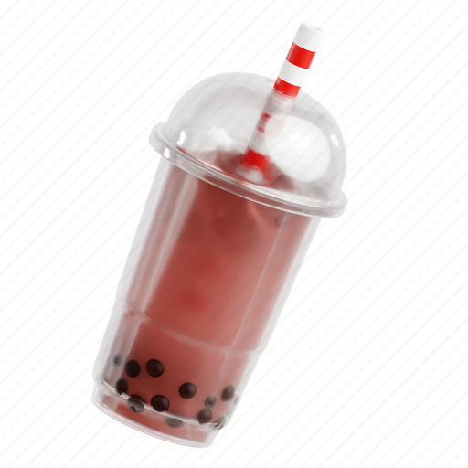 Bubble, tea, bubble tea, boba, pearl, 3d icon, 3d illustration 3D illustration - Download on Iconfinder