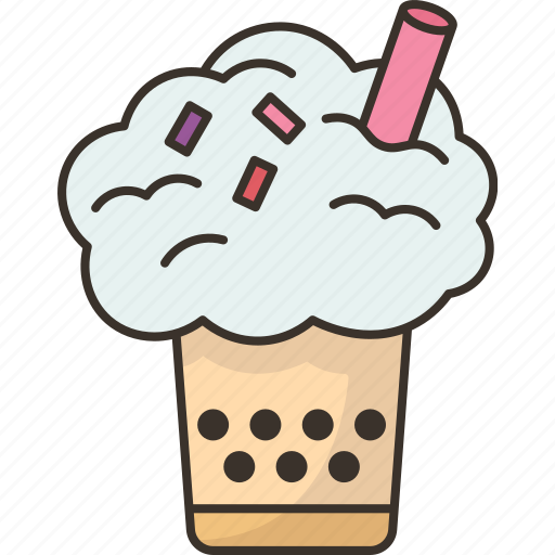 Cotton, candy, topping, tea, smoothies icon - Download on Iconfinder