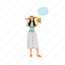 speech bubble, girl, summer, outfit, clothes 