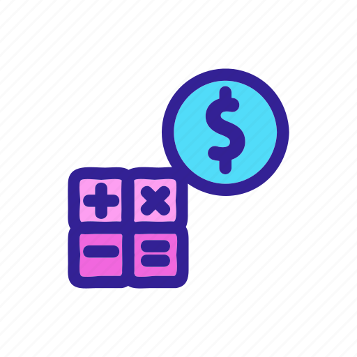 Budget, contour, dollar icon - Download on Iconfinder
