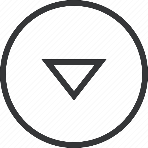 Bottom, chevron, circle icon - Download on Iconfinder