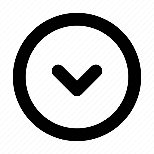 Bottom, chevron, circle, down icon - Download on Iconfinder