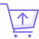 cart, online, shop, shopping, upload