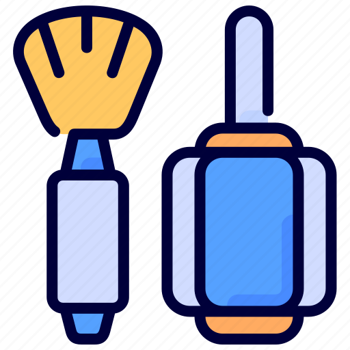 Brushes, camera, cleaning, dust, equipment, lens icon - Download on Iconfinder