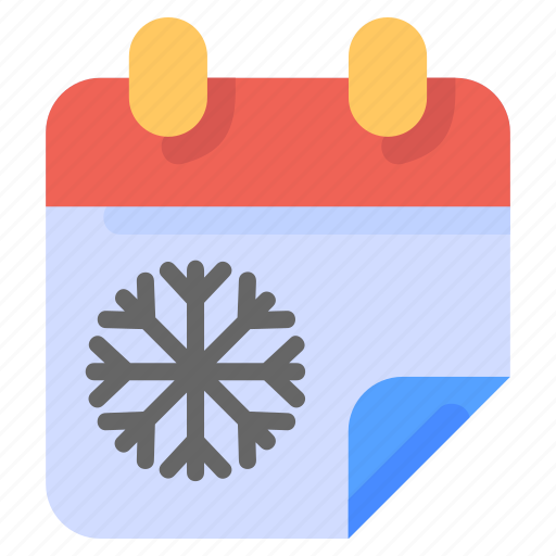 Calendar, cold, date, season, snowflake, winter icon - Download on Iconfinder