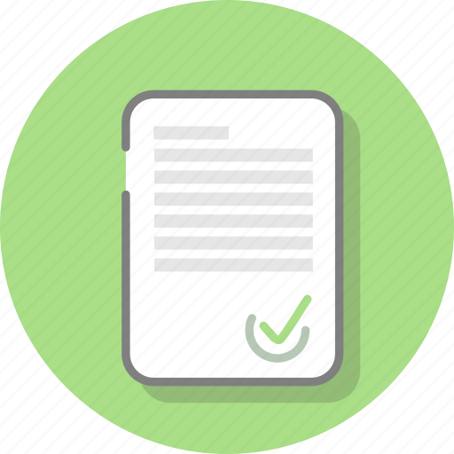 Approve, document, office, page, paper, sheet, signature icon - Download on Iconfinder