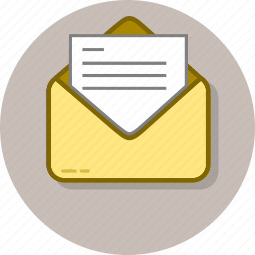 Communication, email, envelope, letter, message, open, text icon - Download on Iconfinder
