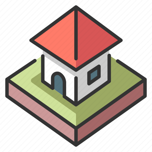 Architecture, home, house, isometric, residential icon - Download on Iconfinder