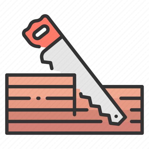 Carpenter, equipment, hand, saw, tool, wood, work icon - Download on Iconfinder