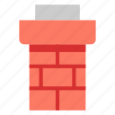 brick, building, chimney, home, house, roof, rooftop