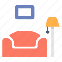 furniture, home, interior, lamp, living, room, sofa