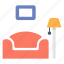 furniture, home, interior, lamp, living, room, sofa 