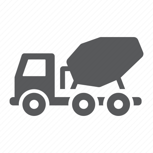 Cement, concrete, constrution, mixer, transport, truck, vehicle icon - Download on Iconfinder