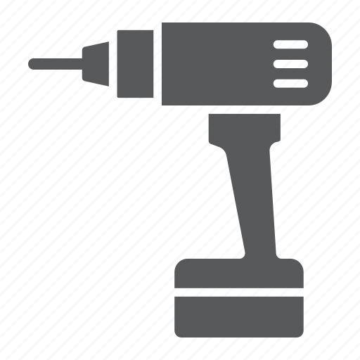 Construction, drill, electric, repair, screwdriver, tool, work icon - Download on Iconfinder