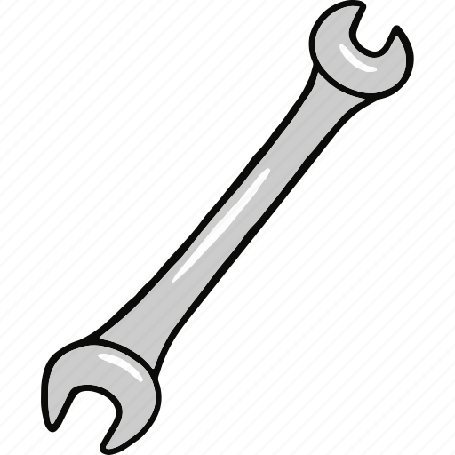 Double, open, end, wrench, tool, spanner, repair icon - Download on Iconfinder
