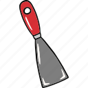 scraper, white, clean, background, tool, brush, equipment, face, mouth