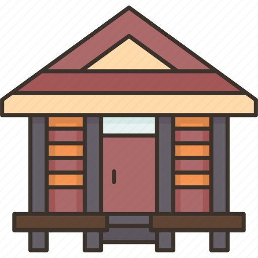 Bungalow, stay, vacation, resort, building icon - Download on Iconfinder