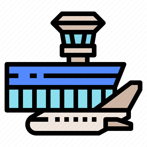 Airfield, airport, architecture, flight, travel icon - Download on Iconfinder
