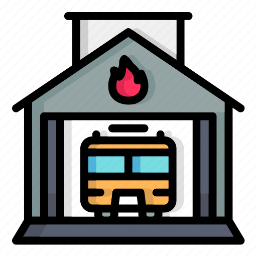 Fire, department, emergency, services, service, station, center icon - Download on Iconfinder