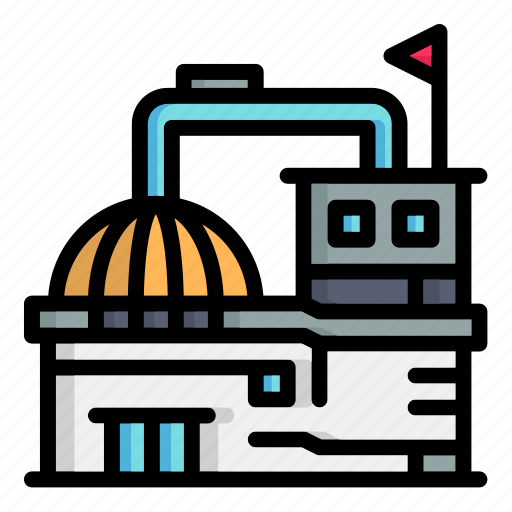 Laboratory, engineering, platform, science, station, building, architecture icon - Download on Iconfinder