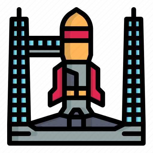 Rocket, launch, station, propulsion, space, building, architecture icon - Download on Iconfinder