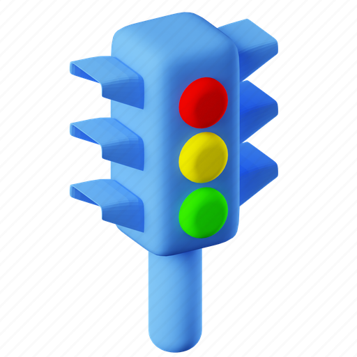 Traffic, light, traffic light, traffic-signal, signal-light, traffic-sign, signal 3D illustration - Download on Iconfinder