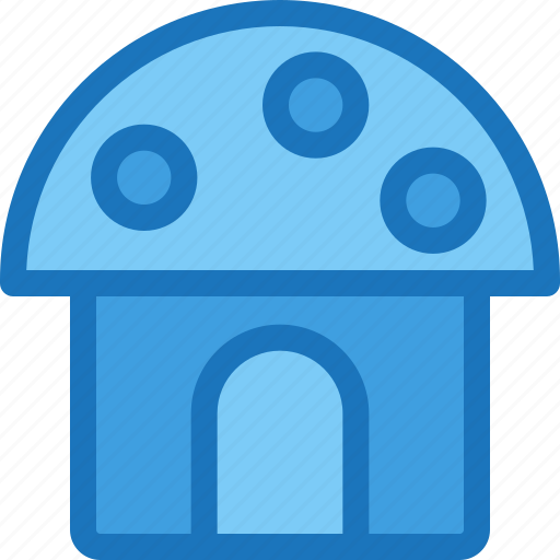 Architecture, building, home, house, landmark, mushroom house icon - Download on Iconfinder
