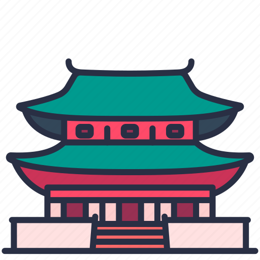 Gyeongbokgung, travel, royal, landmark, building, korean, palace icon - Download on Iconfinder