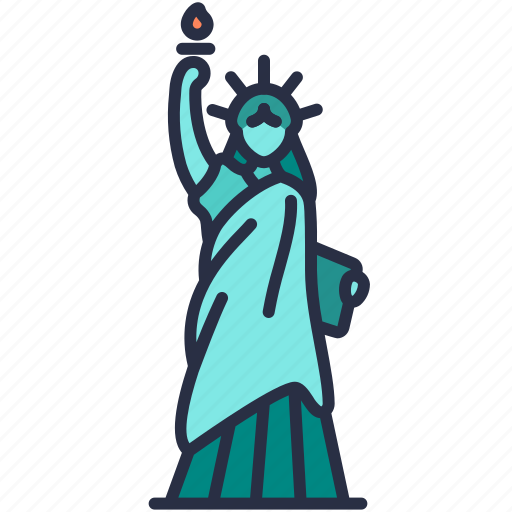 Statue, landmark, monument, liberty, historical, america, building icon - Download on Iconfinder