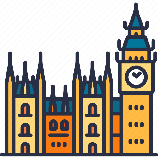 City, bigben, london, landmark, england, building, clock icon - Download on Iconfinder
