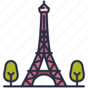 france, landmark, monument, paris, building, tower, eiffel