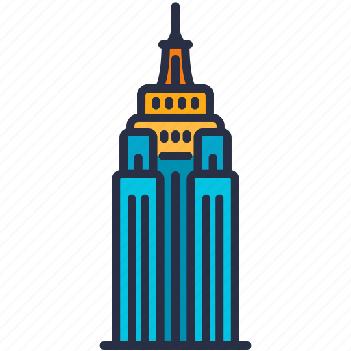 City, landmark, skyscraper, building, america, empire state, newyork icon - Download on Iconfinder